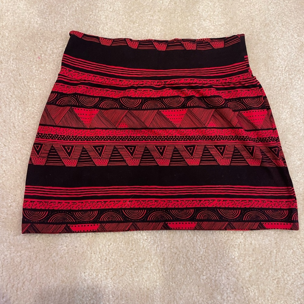 American Apparel Tribal Print Mini Skirt